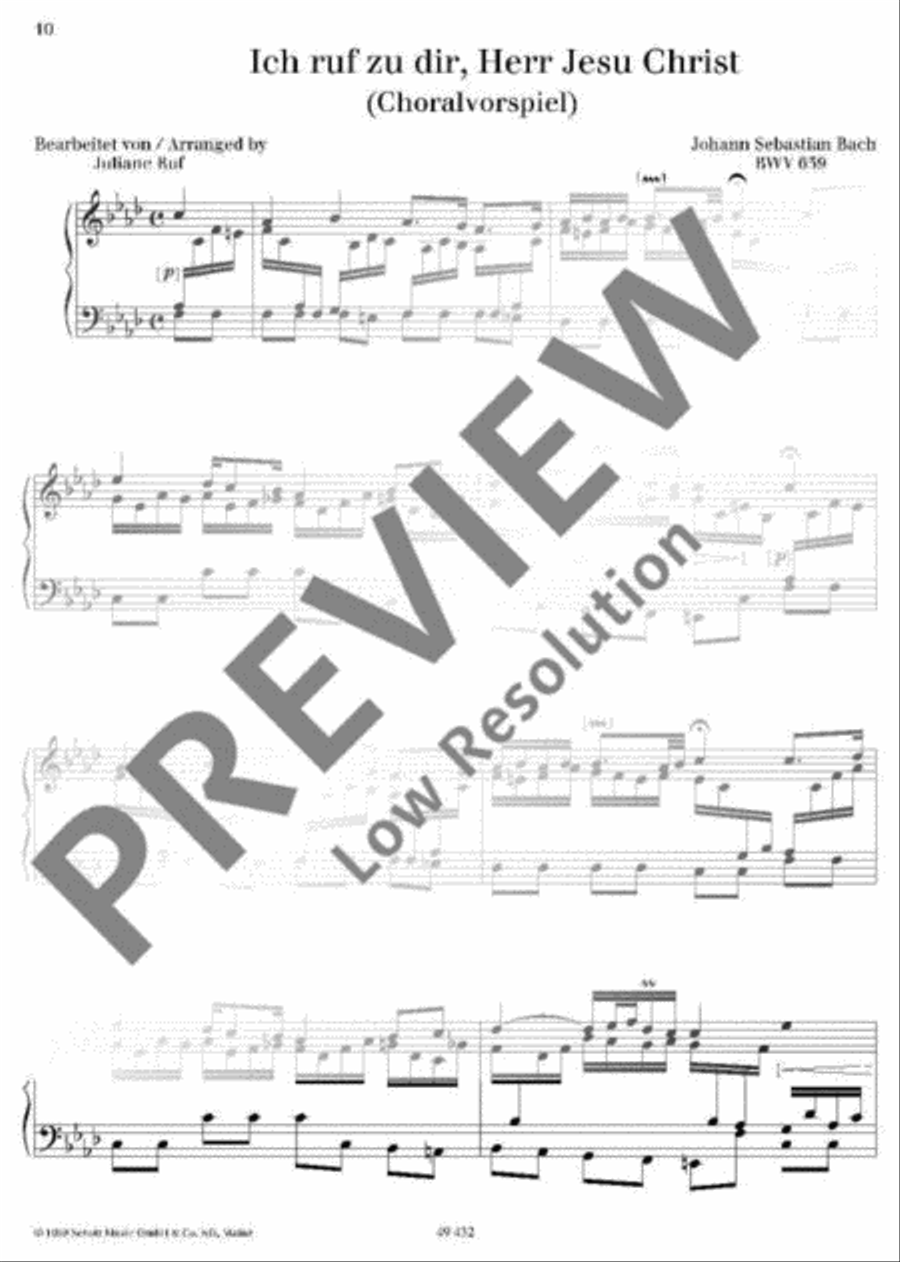 I Call to Thee, Lord Jesus Christ Piano Solo scores gallery preview page 2