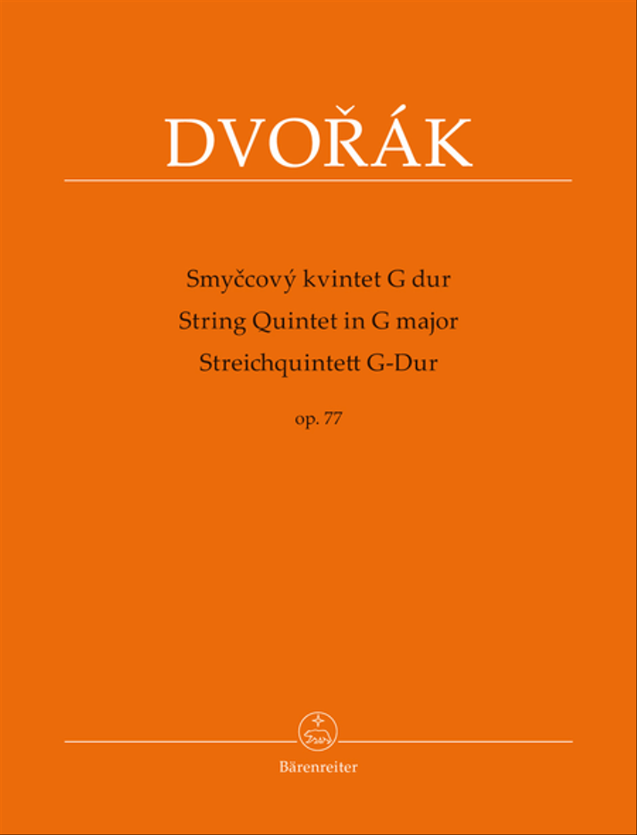 String Quintet G major op. 77 String Quintet scores gallery preview page 1