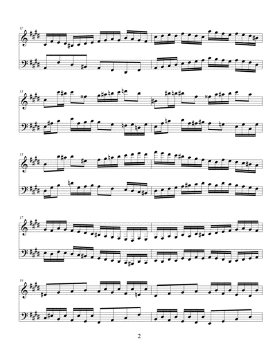 Two part Invention No. 1 in C# Minor of Jeffrey Joseph Arnold (Classical-style) Piano Method scores gallery preview page 2