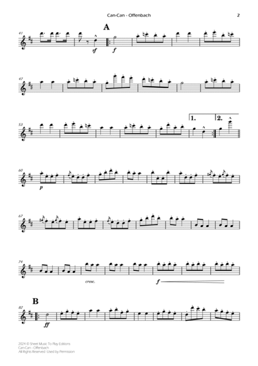 Offenbach - Can-Can - Flute and Piano (Individual Parts) image number null
