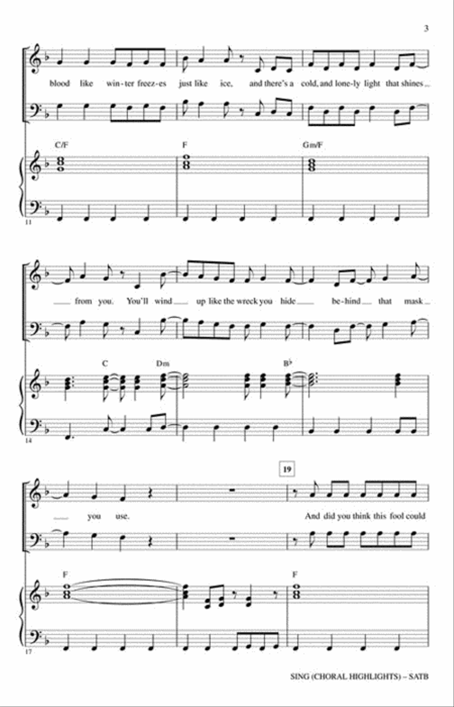 Sing Sing Show Choir scores gallery preview page 3