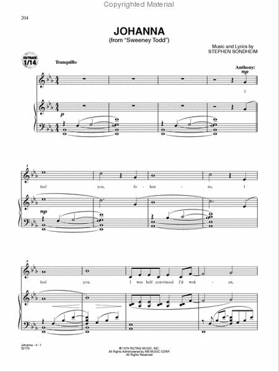 Singer's Library of Musical Theatre - Vol. 1 Voice scores gallery preview page 2