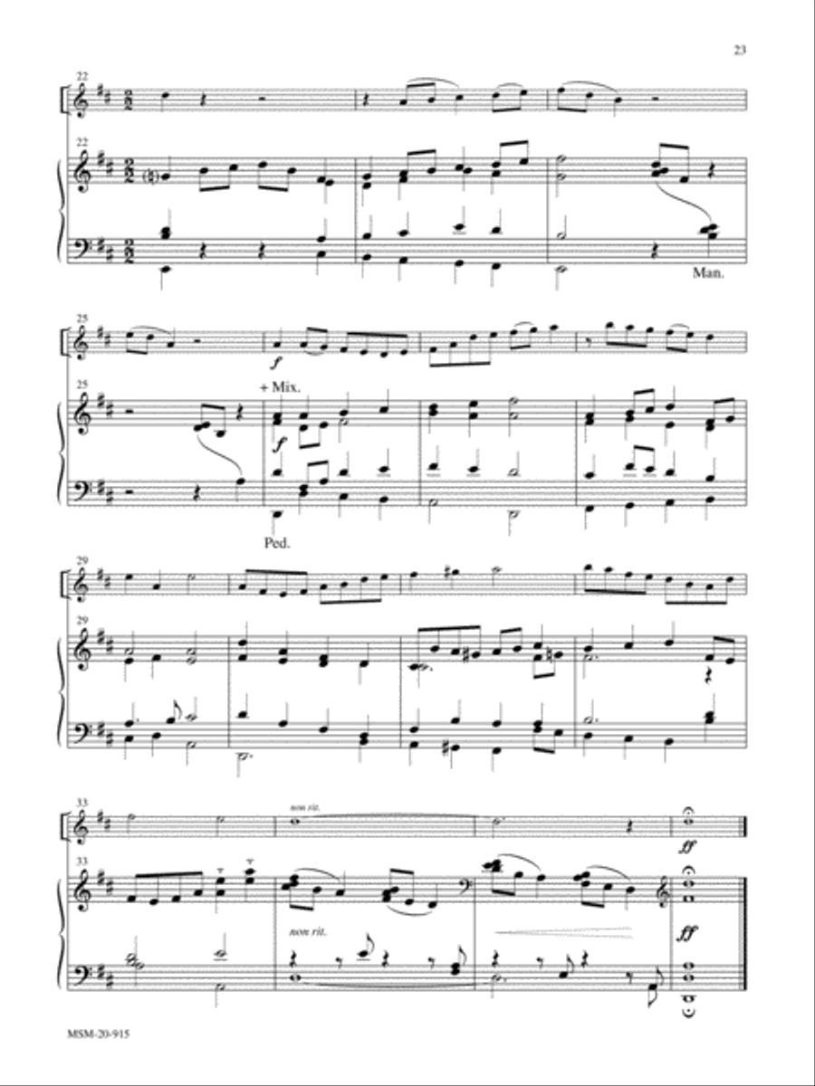 Loves Redeeming Work Is Done Flute scores gallery preview page 3