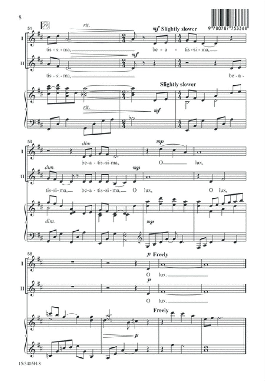 O Lux Beatissima 2-Part scores gallery preview page 8