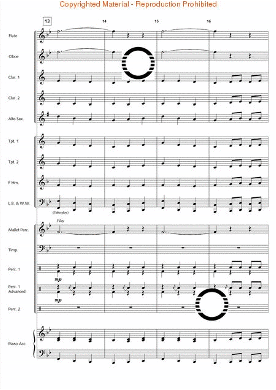 1st Classic Suite Concert Band scores gallery preview page 9