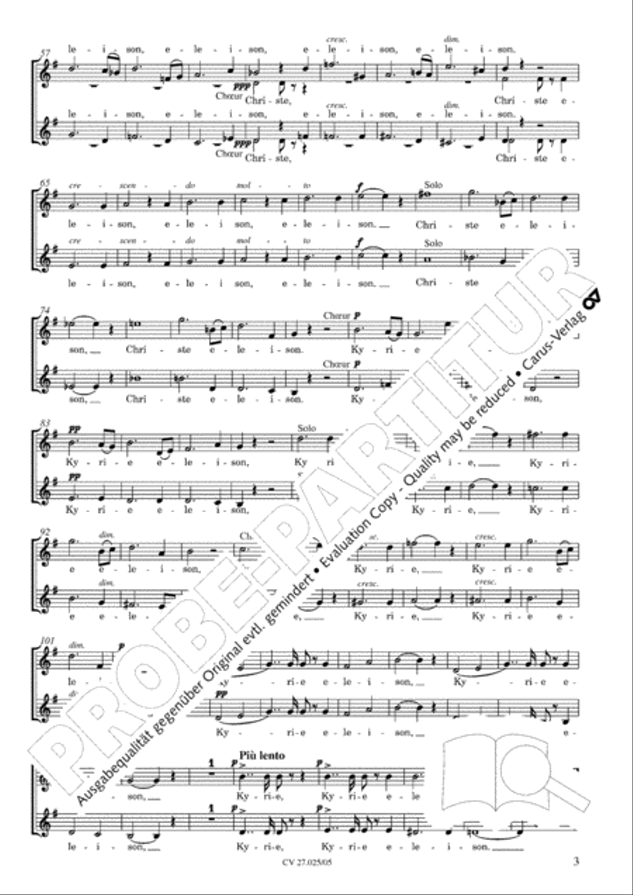 Messe Sainte Cecile SA scores gallery preview page 4