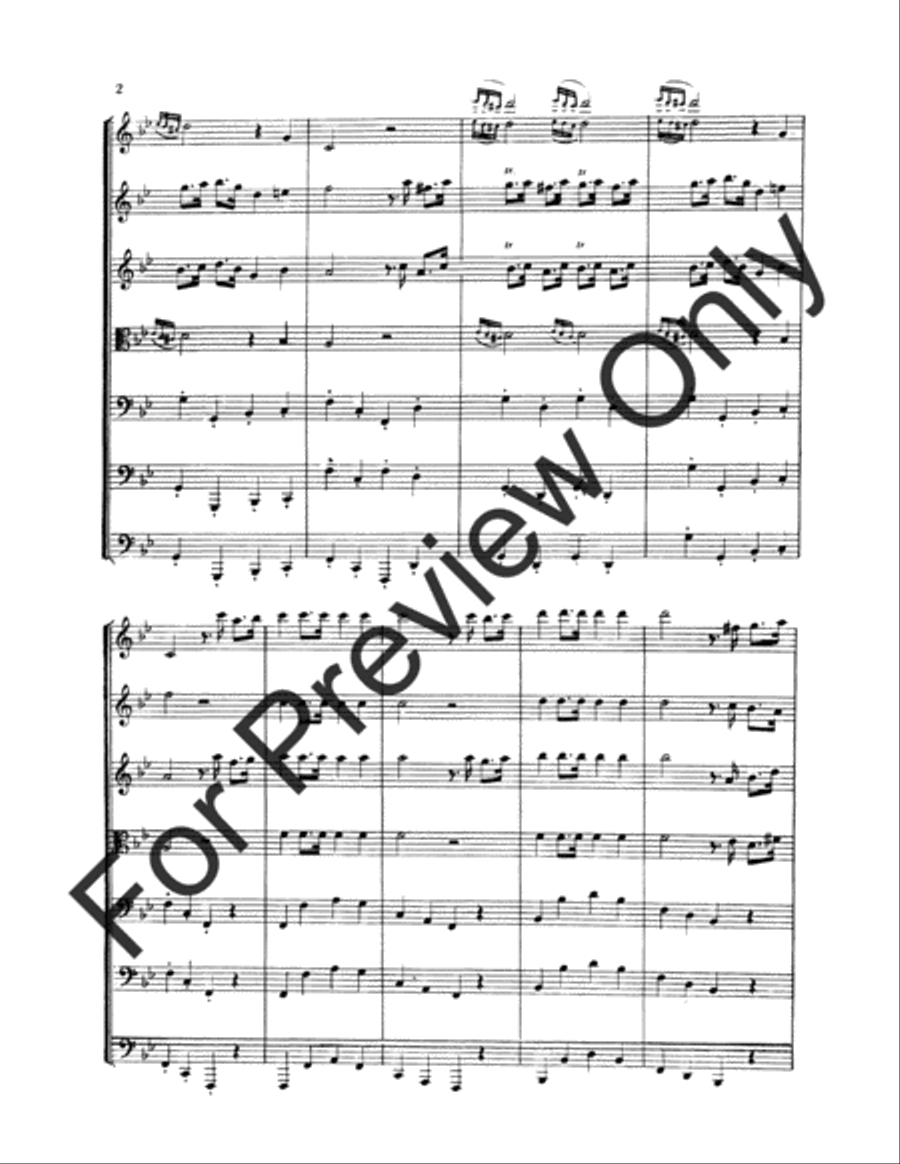 Scene and Dance From Marriage Of Figaro B-Flat Clarinet scores gallery preview page 3
