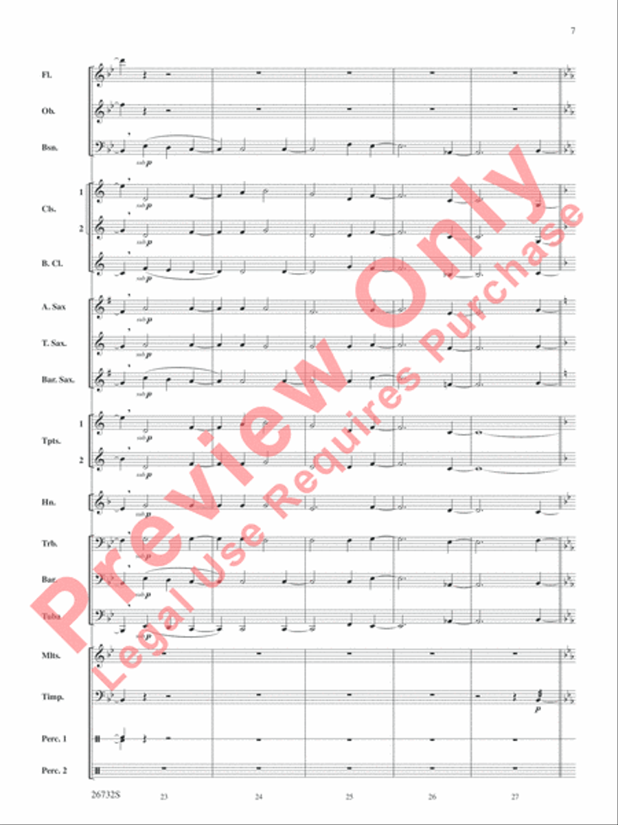 Four Waves Four Waves Concert Band scores gallery preview page 8