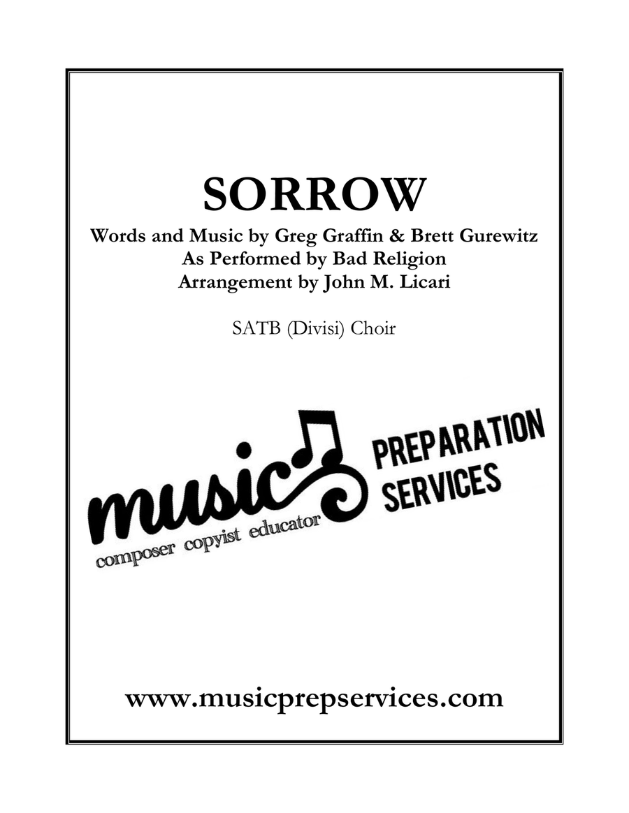 Sorrow 4-Part scores gallery preview page 1