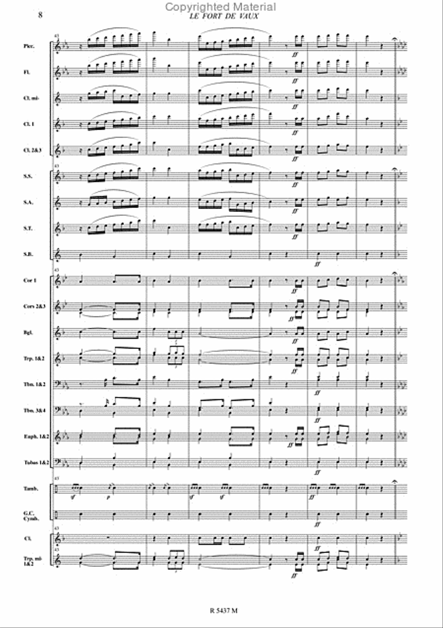Le fort de vaux Le fort de vaux Concert Band scores gallery preview page 9