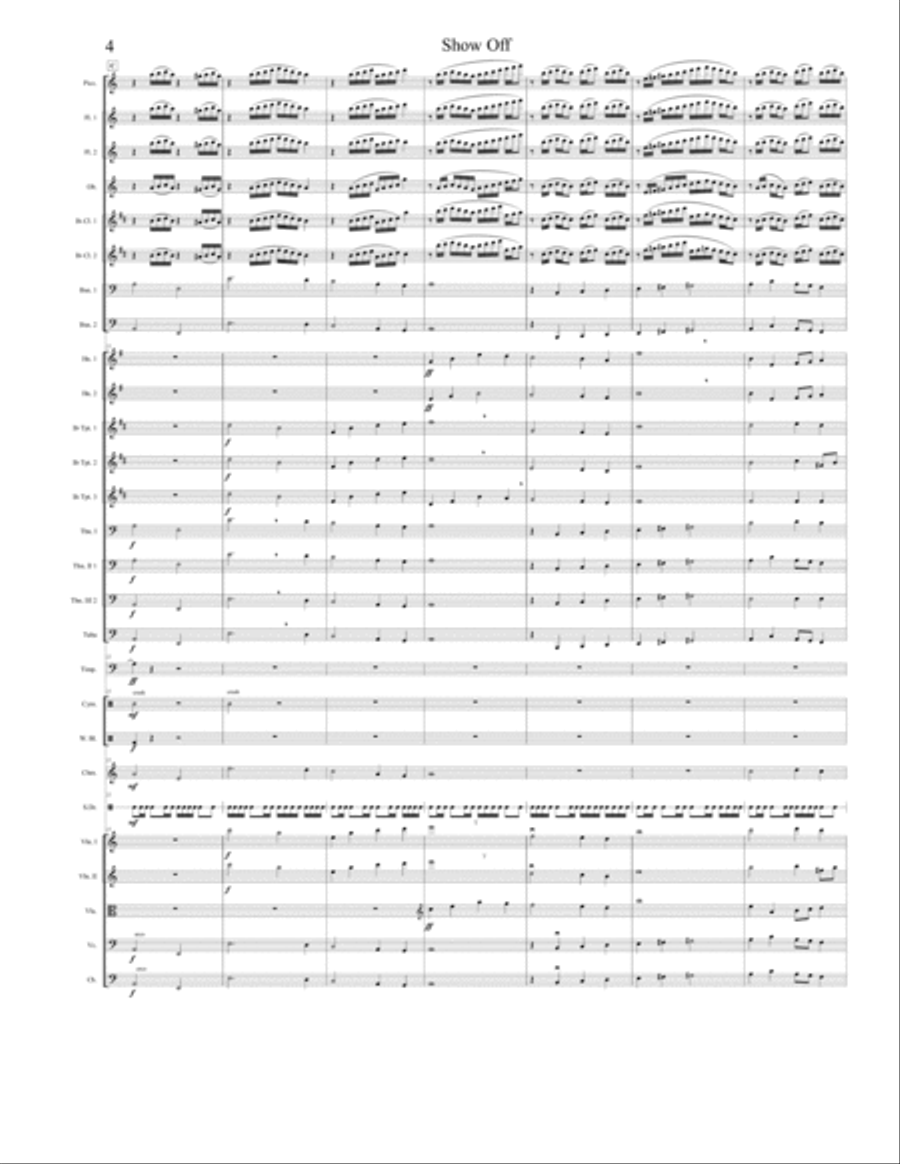Show Off Show Off Full Orchestra scores gallery preview page 4