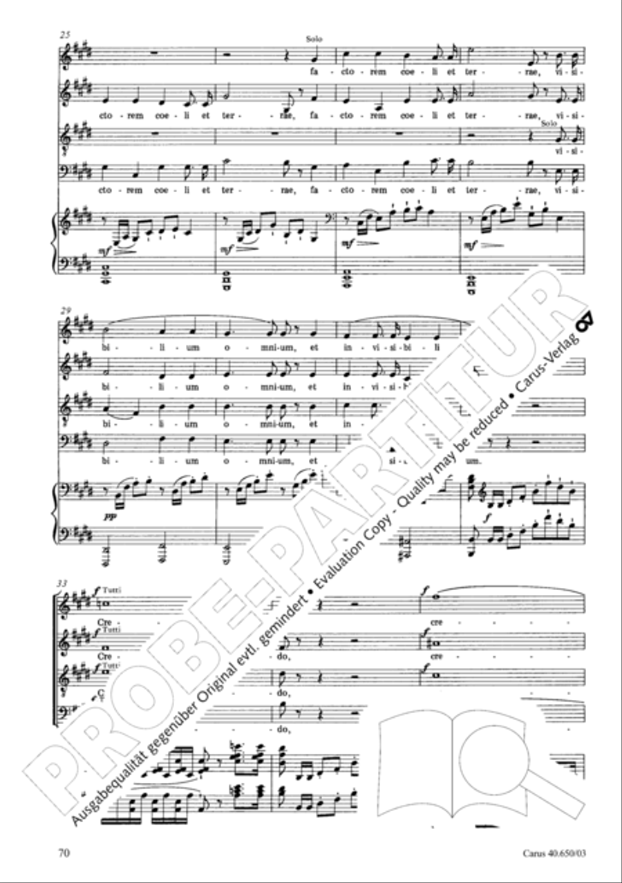 Petite Messe solennelle 4-Part scores gallery preview page 73