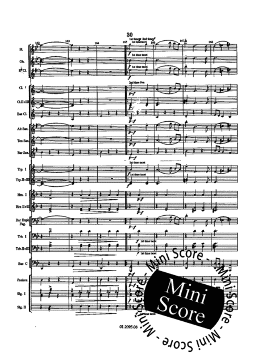 Paganini Variations Paganini Variations Fanfare Band scores gallery preview page 36