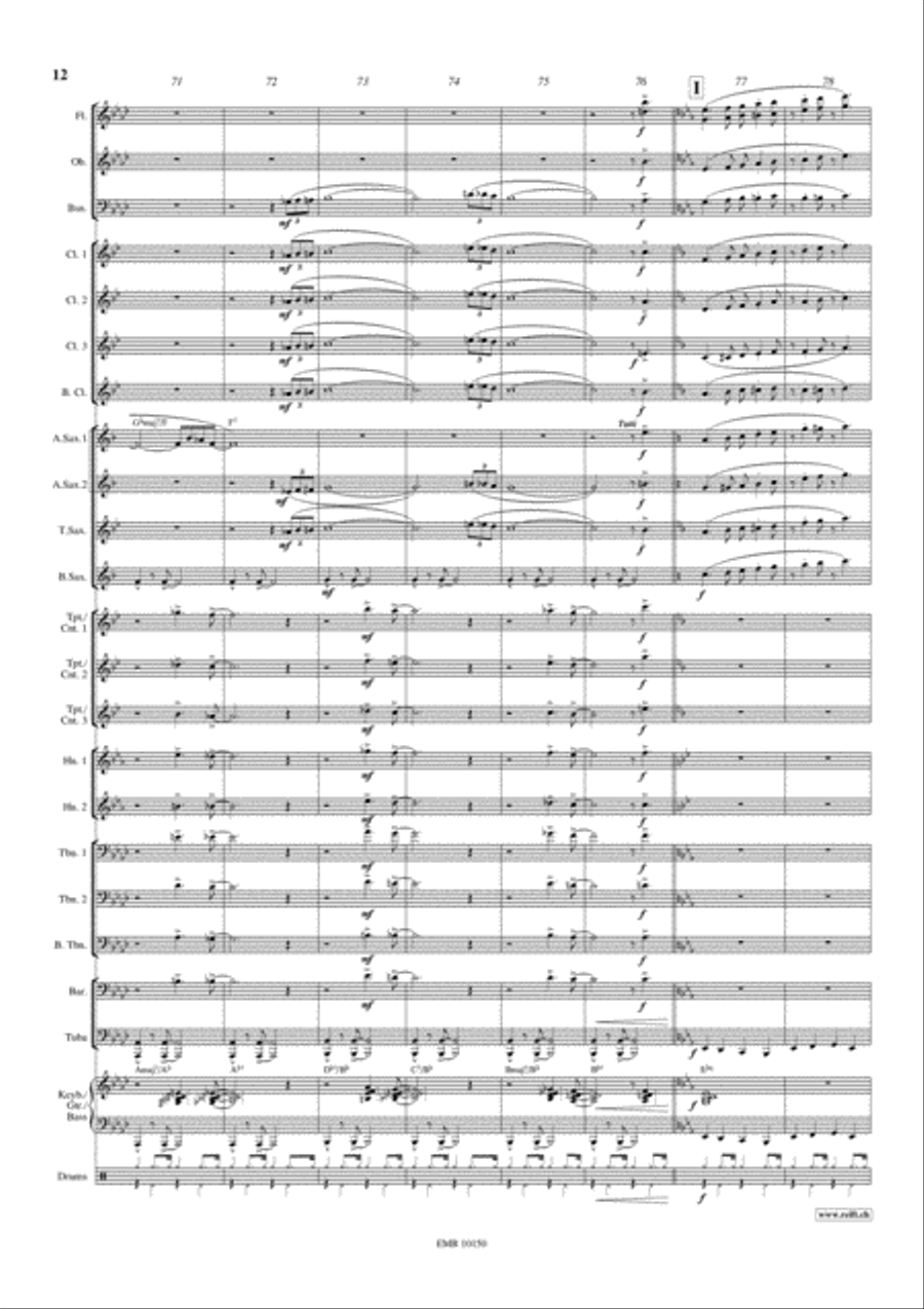 Take The A Train Concert Band scores gallery preview page 13