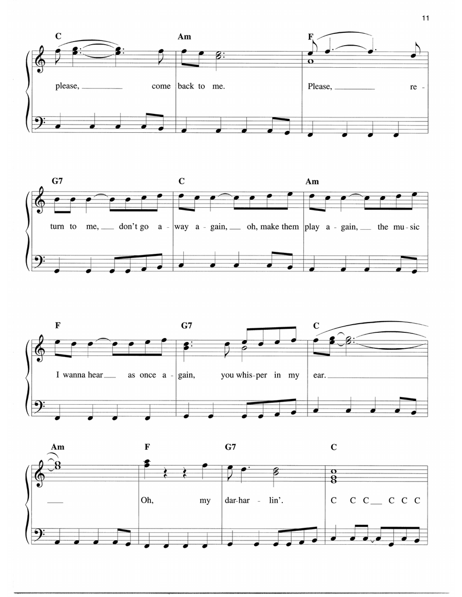 Those Magic Changes (from Grease) Easy Piano scores gallery preview page 3