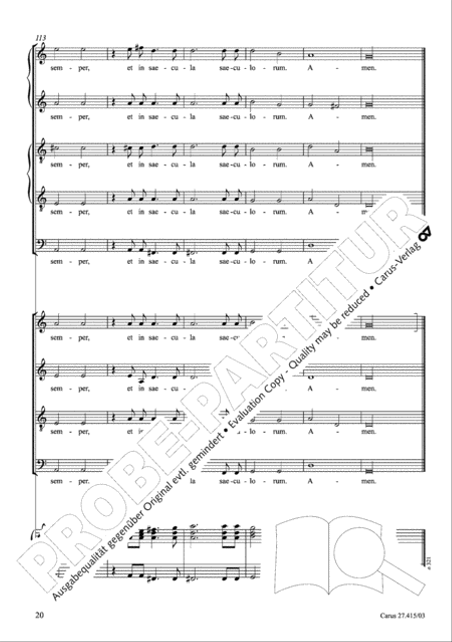 Laudate Dominum Primo 4-Part scores gallery preview page 21