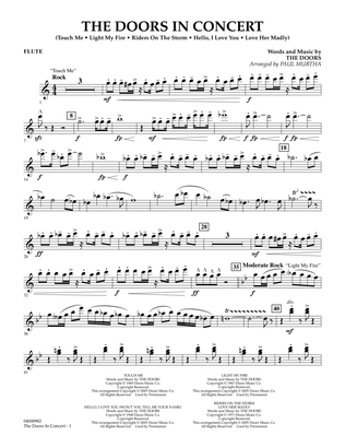 Book cover for The Doors in Concert (arr. Paul Murtha) - Flute