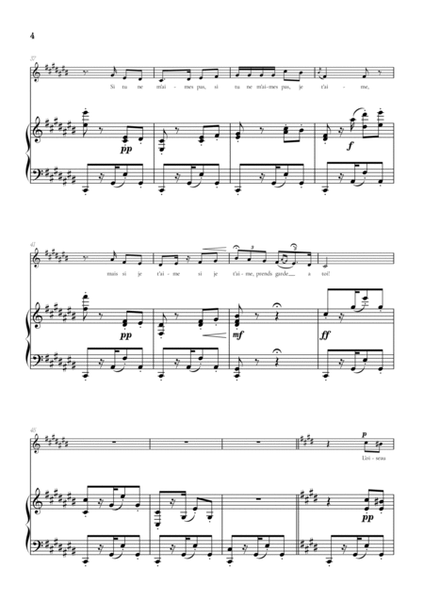 Bizet • Habanera from Carmen in C# sharp minor [C#m] | soprano sheet music with piano accompaniment image number null