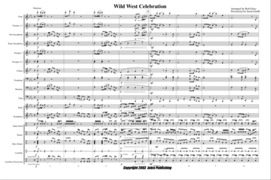 Wild West Celebration Marching Band scores gallery preview page 2