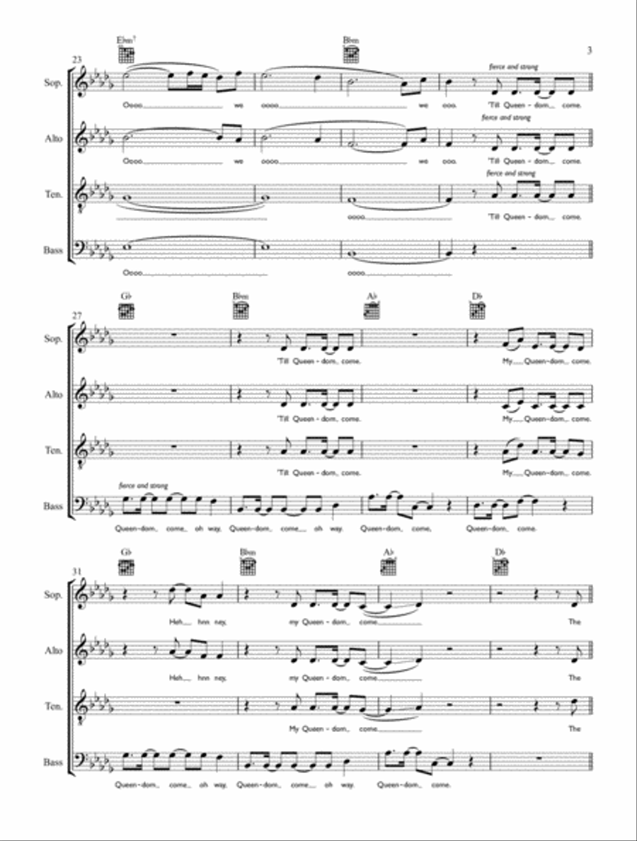 Queendom Queendom 4-Part scores gallery preview page 3