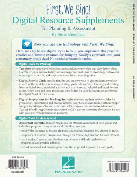FIRST, WE SING! Digital Resource Supplements