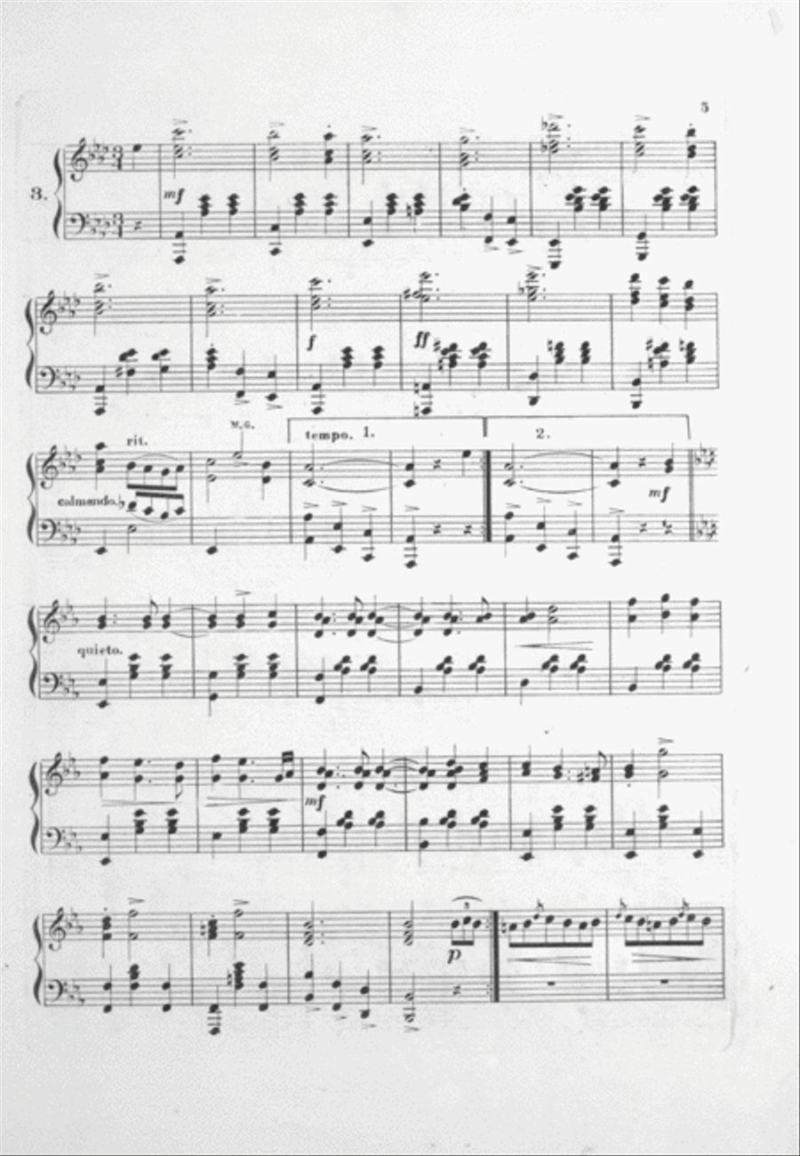 Commercial Traveler's Waltzes Piano Solo scores gallery preview page 5