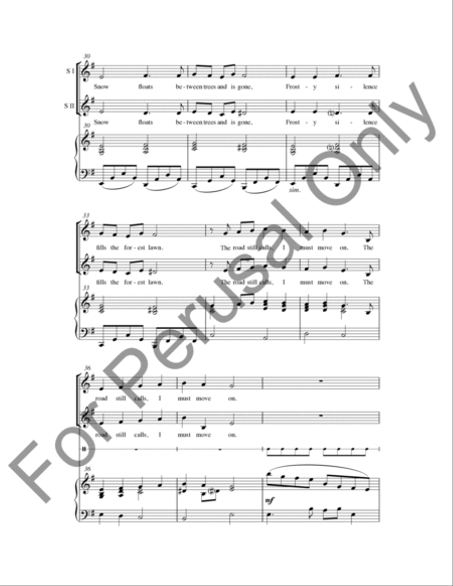 Winter Woods Winter Woods Choir scores gallery preview page 5