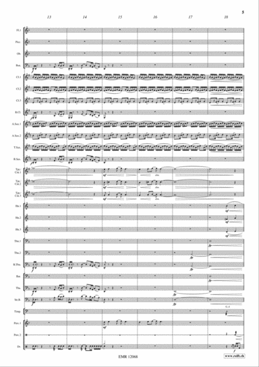 Another Brick In The Wall Concert Band scores gallery preview page 6