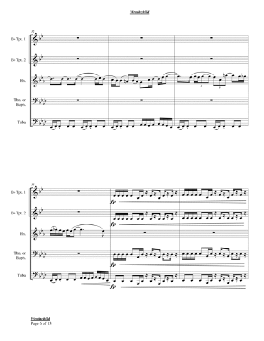 Wrathchild Chamber Music scores gallery preview page 6