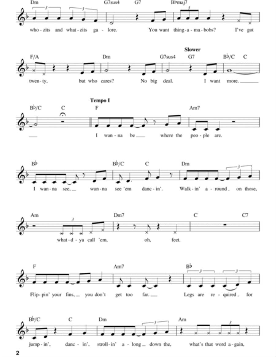 Part Of Your World (from The Little Mermaid) Voice scores gallery preview page 2