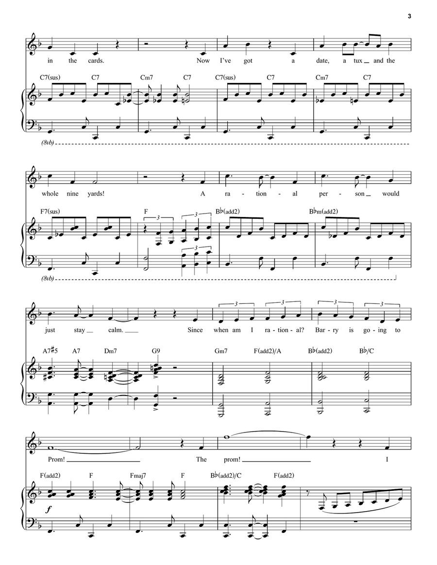 Barry Is Going To Prom (from The Prom: A New Musical) Voice scores gallery preview page 3
