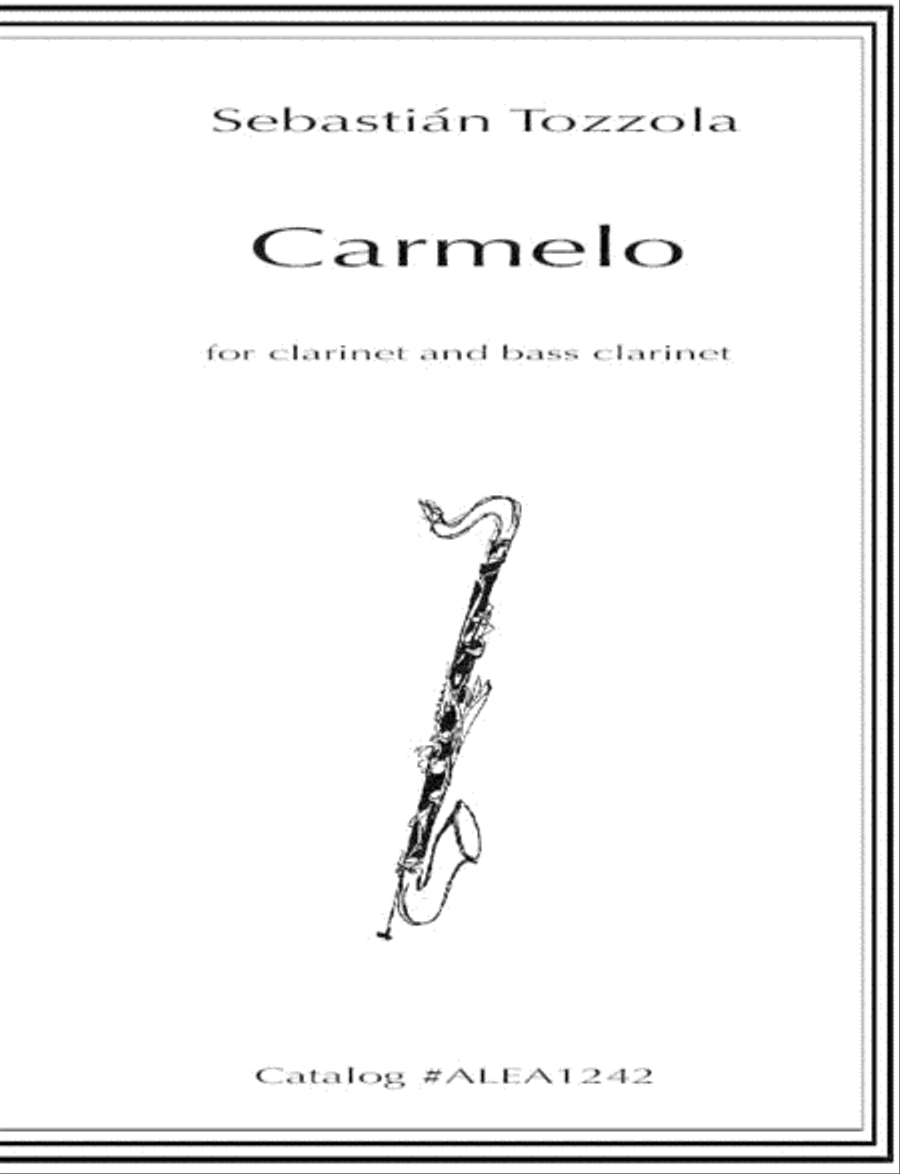 Carmelo Bass Clarinet scores gallery preview page 1
