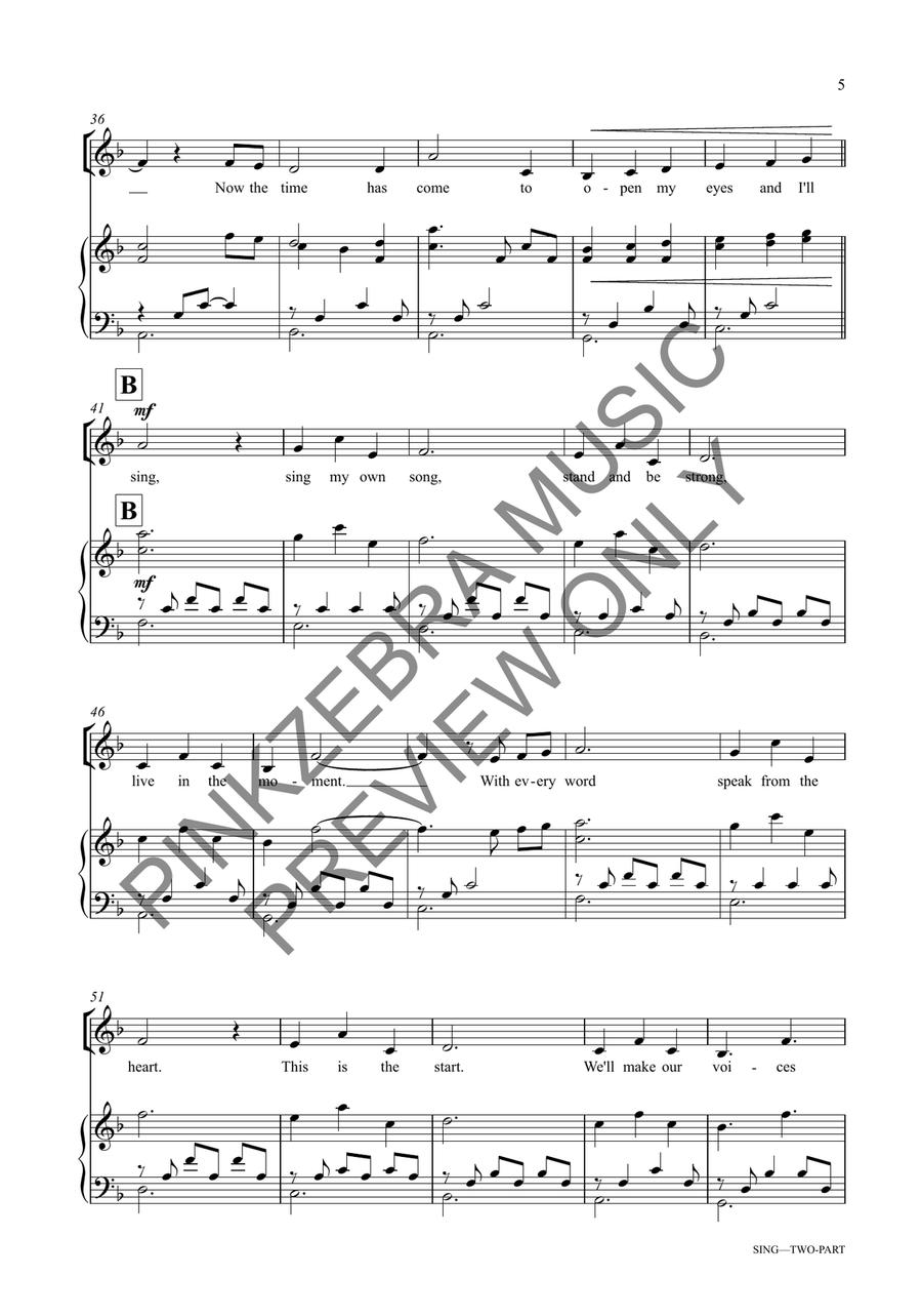 Sing (Two-Part) 2-Part scores gallery preview page 6