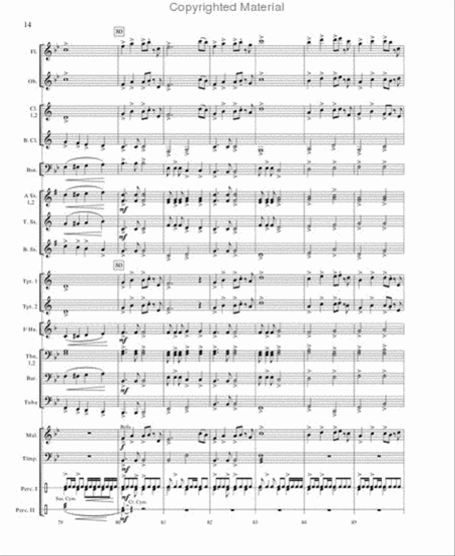 Flight From the Hills Concert Band scores gallery preview page 13