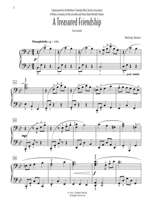 Book cover for A Treasured Friendship - Piano Duet (1 Piano, 4 Hands)