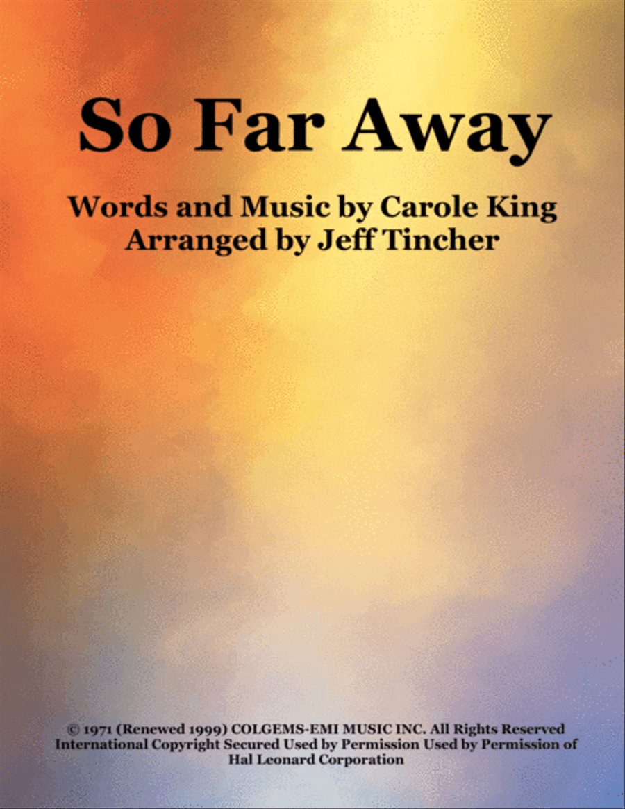 Book cover for So Far Away