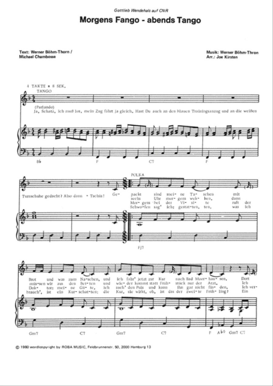 Morgens Fango - abends Tango Voice scores gallery preview page 3
