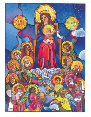 Queen of the Angels notecard (20/pack)