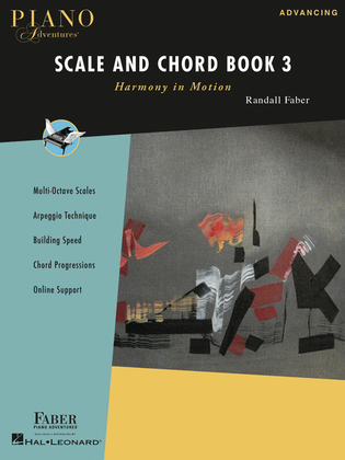 Book cover for Piano Adventures Scale and Chord Book 3