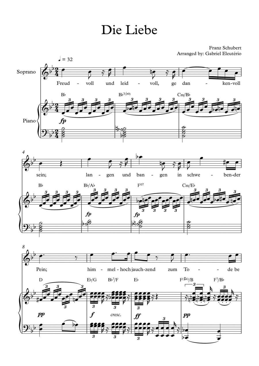 Die Liebe Die Liebe Voice scores gallery preview page 1
