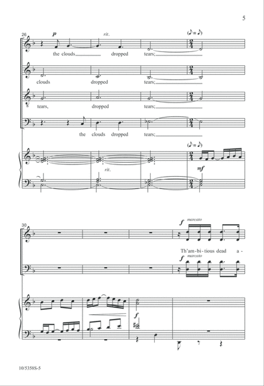 The Earth Did Tremble 4-Part scores gallery preview page 5