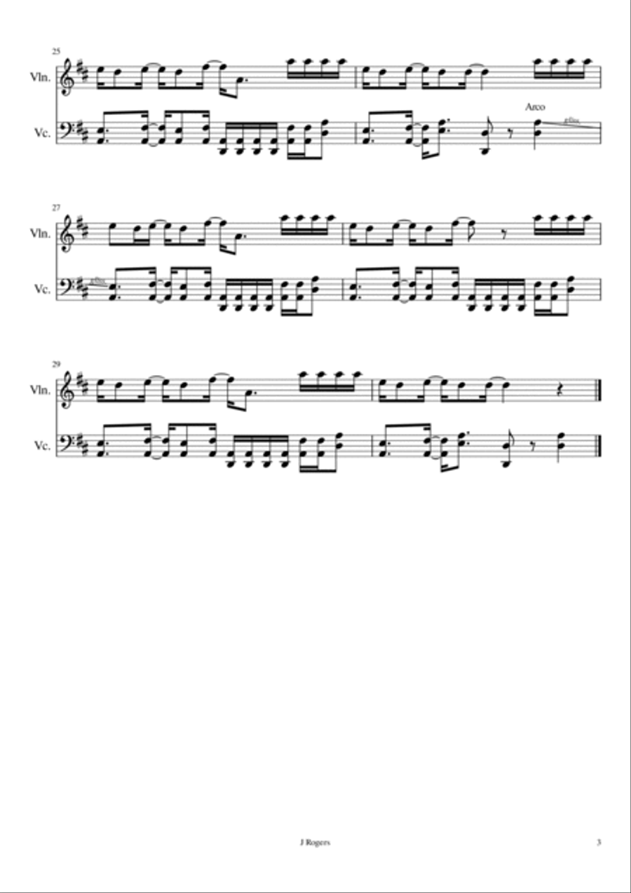 Every Little Thing She Does Is Magic String Duet scores gallery preview page 3