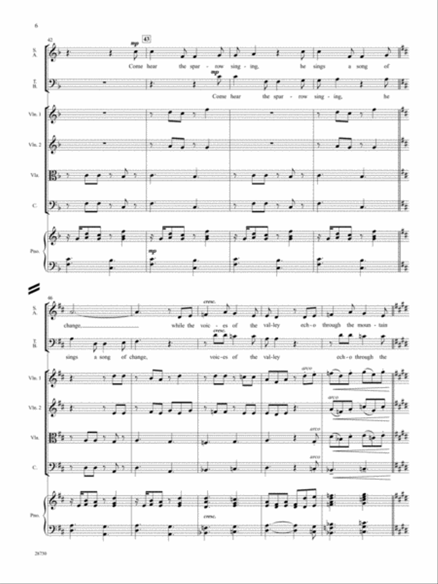 Welcome, Spring: Score Welcome, Spring: Score Score scores gallery preview page 6