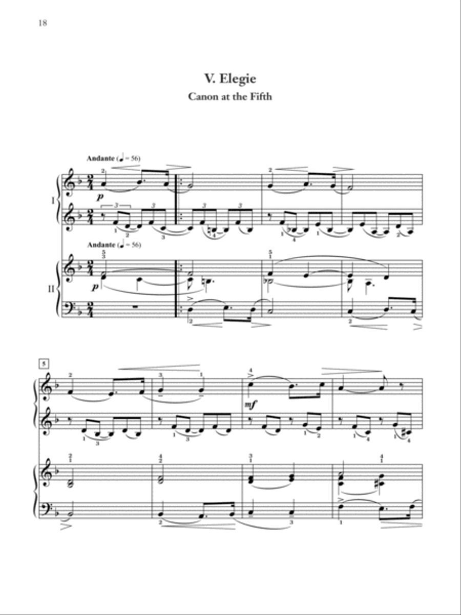 Children's Suite (Canons), Op. 65 Piano Solo scores gallery preview page 6