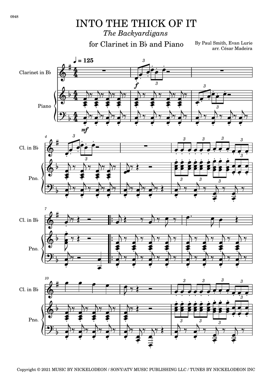 Into The Thick Of It Into The Thick Of It B-Flat Clarinet scores gallery preview page 2
