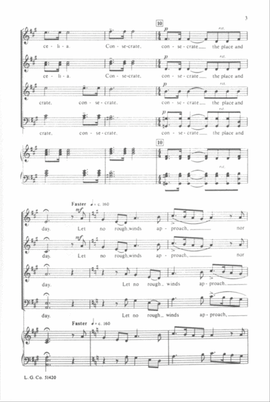 Consecrate the Place and Day (from Triptych) 4-Part scores gallery preview page 3