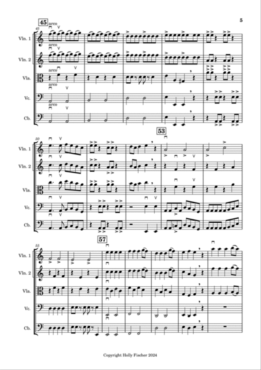 Revenge of the Goblin King String Orchestra scores gallery preview page 5