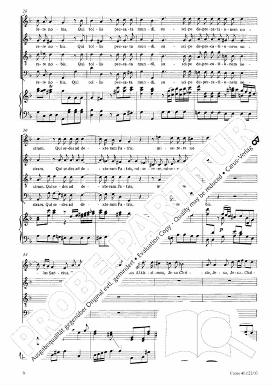 Missa brevis in D minor Missa brevis in D minor 4-Part scores gallery preview page 11