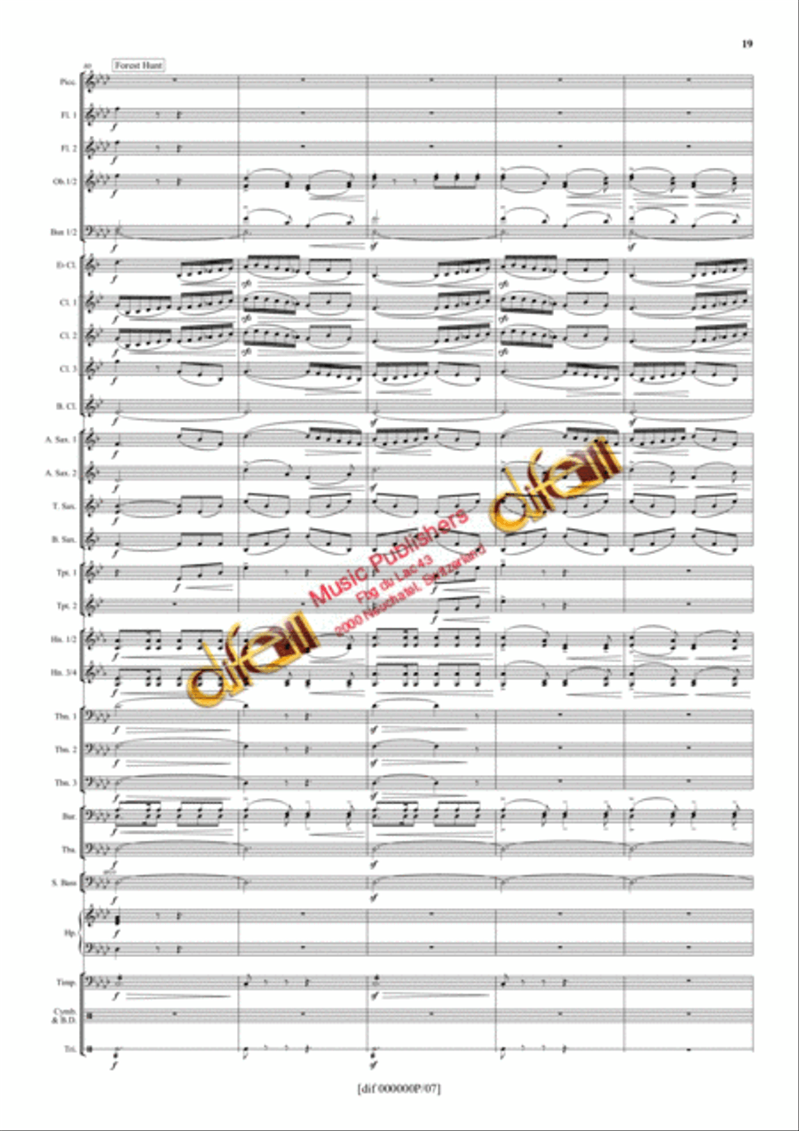 La Moldau Concert Band scores gallery preview page 18