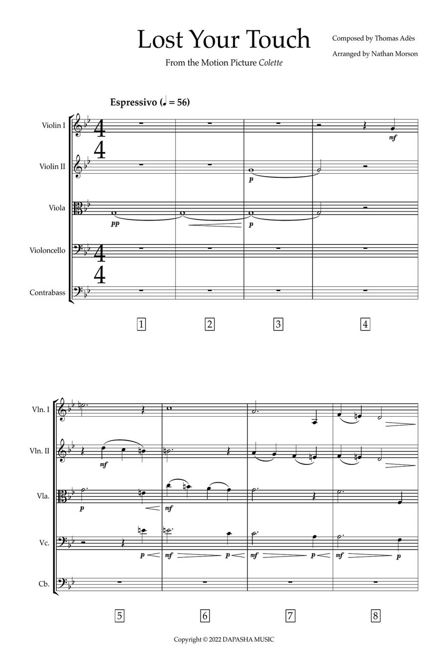 Lost Your Touch Lost Your Touch String Orchestra scores gallery preview page 2